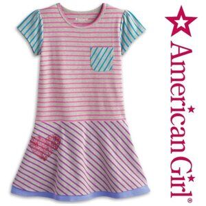 American Girl | School Stripes Dress for Girls | Size 10